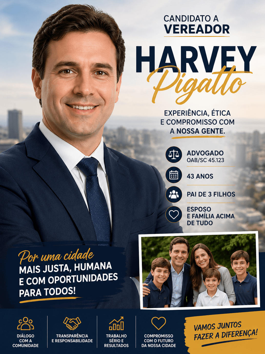 Foto oficial do candidato